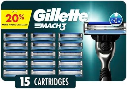 Gillette Mach3 Razor Refills for Men, 15 Razor Blade Refills