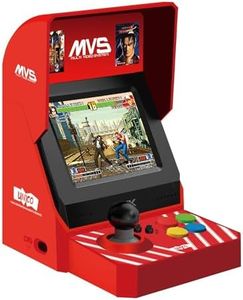 UNICO MVS Mini Home Arcade Machine, 45 Pre-Loaded Classic SNK Games:10 KOF / 5 Metal SLUG / 7 FATAL FURY / 6 SAMURAI SHODOWN and More, 3.5inch Screen, HDMI and Gamepads Port