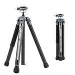 Fotopro Carbon Fiber Tripod 1.7lbs Ultralight 62 Inch Portable Compact Travel Tripod for Camera DSLR Load up to 22lbs X-Aircross 3 Lite Grey