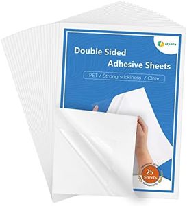 Double Sided Adhesive Sheets for Arts Craft Scrapbooking Photo Albums Home Decorative 25Pcs, 8.3 x 11.7 Inch