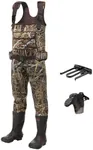 HISEA Chest Waders Neoprene Duck Hunting Waders for Men with 600G Insulated Boot Waterproof Camo Bootfoot Fishing Waders