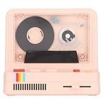 Car Cassette Player, Portable Cassette Speaker Stereo Sound Multi Function Music Tape Player with Aromatherapy Rhythmic Night Light (Pink)