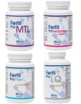 Fertil Pro Male and Female Starter Pack Combo. (Fertil Pro Men, Fertil Pro MTL, Fertil Pro Woman & Fertil Pro LQ) All included in one package.