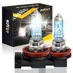 RDYCT H8 Halogen Bulb Super Bright Warm White Fog Light Bulbs Replacement 12V 35W 5500K, Pack of 2