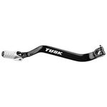 Tusk Folding Shift Lever Black/Silver Tip -Fits: Kawasaki KLR650 1987-2017