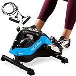 LifePro Under Desk Bike Pedal Exerciser with Resistance Bands, Desk Bike Pedals, Mini Exercise Bikes For Home, Desk Exerciser, Under Desk Elliptical, Exercise Equipment Compatible with Fitness App
