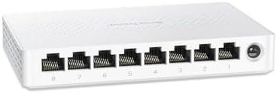 BrosTrend 2.5Gb Switch, 8 Port Network Switch 2.5 Gigabit, Unmanaged Ethernet Switch for Game Console, NAS, PC, Computer Networking Switch Plug & Play Fanless, Desktop Wall Mount, Lifetime Protection