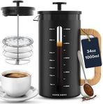 Home Hero French Press Coffee Maker, Stainless Steel Coffee Press, Glass French Presses, French Press Stainless Steel, French Press Coffee French Press, Stainless Steel French Press, French Press