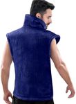 RENPHO King Size Heating Pad for Back Pain Relief, Birthday Christmas Gifts for Men Women, Stocking Stuffers, FSA Eligible, 24"x37" XL Large Heat Pad for Neck and Shoulders, ETL Certified, Dark Blue