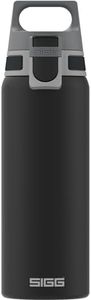 SIGG - Stainless Steel Water Bottle - Shield ONE Black - Suitable For Carbonated Beverages - Leakproof - Lightweight - BPA Free - Black - 0.75 L