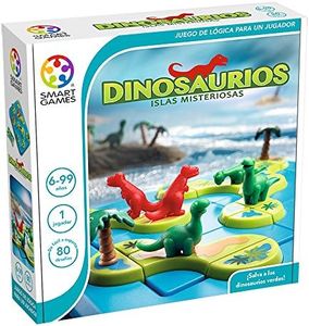 Smartgames - Dinosaurios: Islas Misteriosas | Puzzle 6 Años O Más | Juegos De Mesa Niños | Juegos Educativos 6 Años O Más | Regalo Niño 6 Años | 80 Retos