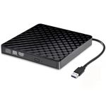 Fotgear External CD/DVD Drive for Laptop, USB 3.0 CD Burner Portable DVD +/-RW VCD ROM DVD Disc Player, Optical Drive Compatible with Laptop Desktop PC MacBook Windows 8/10/11 Vista Linux Mac OS