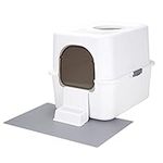 Sfozstra Cat Litter Box with Lid, F