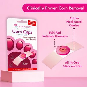 Carnation Corn Caps 10-Pack – Foot Care Cushions