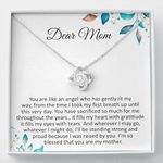 rakva 925 Sterling Silver Gift Mom Necklace, Mothers Day Necklaces From Son Daughter Kids Gifts For Mom Birthday Mothers Day Necklace Gift Sentimental Mom Poem Christmas Present