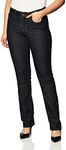NYDJ Women's Marilyn Straight Leg Denim Jeans, Dark enzymes Contrast Stitching, 6