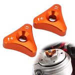 Motorcycle WP 48mm Fork Front Fork Adjuster Knobs CNC For SX SX-F EXC XC-W All 125-530cc SUPERMOTO 690 2007-2010 SMC 690 2008-2010 ENDURO 690 2008-2010 Orange