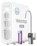 Waterdrop Reverse Osmosis System, Tankless RO Water Filtration System, 800 GPD Fast Flow, 3:1 Pure to Drain, LED Purifier, Smart Faucet, TDS Reduction, Commercial and Household Usage, G3P800
