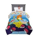 Franco Kids Bedding Soft Microfiber Reversible Comforter, Twin/Full, Pokemon