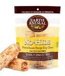 Earth Animal No-Hide Small Peanut Butter Flavored Flavored Rolls Natural Rawhide Alternative Dog Chew Treat for Small Dogs - 2 Chews