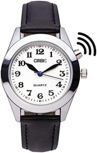 Cirbic Large Talking Watch for Visually impaired, Blind (Black)