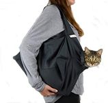 Cat-in-the-Bag Cozy Comfort Carrier - Extra Small Charcoal Cat Carrier Soft and Pet Carrier for Nail Clipping, Vet Visits, Medication Administration, Dental Care, and Traveling