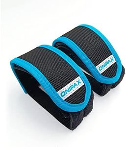 ONIPAX Outdoor Bike Pedal Straps Pedal Toe Clips Straps Tape 2 pieces (Blue)