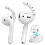 AhaStyle Ear Hooks Cover for Apple AirPods and EarPods (Milk White) - 3 Pairs