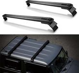 JROAD Allumunium Full All Black Roof Rail Rack Cross Bar Crossbar Rooftop Cargo Carrier Luggage Fit for 2024 Suzuki Jimny 5 Door