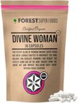 Divine Woman Womens Multivitamin | 300x Capsules | Maca root, cacao bean, wheatgrass, camu camu berry, maqui berry, kale + Broccoli | 100% Wholefoods and Organic | Forest Super Foods