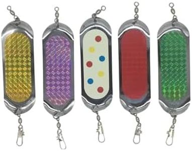 KOKOPROS Finished Kokanee Salmon Skateboard Fishing Dodger/Flashers 4 1/2 in Length Chrome Plated 5 Pack