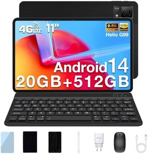 DOOGEE T40 Tablet Android 14, Tablet 11 Pulgadas 2.5K IPS FHD+ 20GB ROM+512GB RAM/2TB TF Tablet PC, 4-Altavoces, Baterías 8580mAh 18W, 16MP+8MP, Type-c, Dual 4G SIM+5G WIFI, Face ID/OTG/BT 5.0