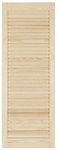 Louvre Door – Pine Wood – Vented Open – Ready to Paint Internal Louvre Cupboard Doors – Slatted Wardrobe Doors – Various Sizes (1100mm (43.4") Height, 294mm (11.6") Width)