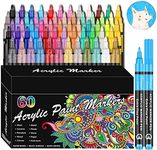 RESTLY Acrylic Paint Pens, 60 Color