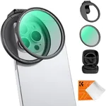 K&F Concept 67mm Magnetic CPL Filter Kit Phone Clip Mount for iPhone Series, Magnetic Circular Polarizers Polarizing Filter with Filter Adapter, HD Optical Glass Multi-Layer Coating