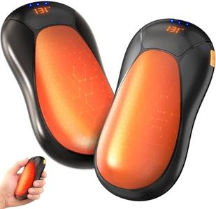 JIJ Rechargeable Hand Warmers 2 Pack - 8000mAh Electric Hand Warmers, Instant 2s Heating, 3 Heat Levels with Digital Display, Safe Gift for Men & Women – Camping, Hiking, Golf, Hunting, Birthday