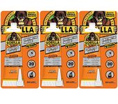 Gorilla Heavy Duty Construction Adhesive, 2.5 oz., White (3 pack)