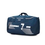 Skybags Polyester Stride 52Cm Gym Duffle Bag for Men and Women with Multiple Pockets and Separate Shoe Compartment for Travel, Sports and Workouts (Blue) with Wet Pouch