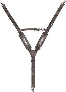 DEWALT Leather Tool Belt Suspenders, Y Back Design Adjustable, Heavy Duty Construction (DWST550116)