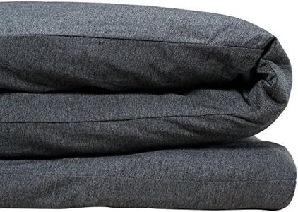 Calvin Klein Modern Cotton Body Solid 1 Piece Duvet Cover, Full/Queen Size, Cotton Modal 170 GSM (Charcoal)
