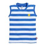 CRAZYPENGUIN ELITE Boys Sleeveless Auto Stripe T-Shirt|Royal Blue (12-24) Months