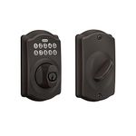 Schlage BE365VCAM716 Camelot Keypad Deadbolt, Aged Bronze