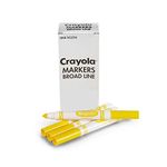 Crayola Markers Broad Line Washable 12-Count Yellow Arts & Crafts