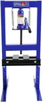 CUAUC Steel H-Frame Hydraulic Shop Press with Stamping Plates to Bend, Straighten, or Press Parts, Install Bearings and U-Joints, 6 Ton Capacity, Blue