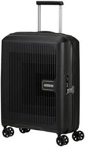 American Tourister Aerostep - Spinner S, Bagage à Main Extensible, 55 cm, 36/40 L, Noir (Noir)