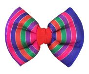 For The Fur Kids Rang Birangi Dog Bow Tie for Festivals and Weddings