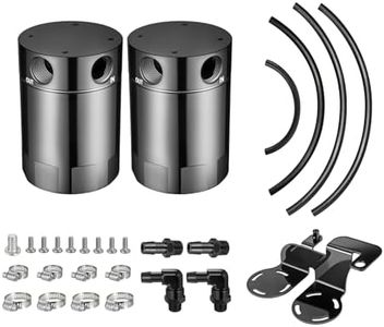 EVIL ENERGY Oil Catch Can, Aluminum Catch Can Kit for Nissan 370Z 3.7L 2009-2020, Air Oil Separator 130ml