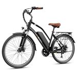 Jasion CB1 Electric Bike for Adults, 1000W Motor Peak Ebike, 450Wh Removeable Battery, 26'' City Cruiser Bicycle, 22 MPH Commuter Women Ebike, 7-Speed GEA