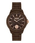 Versus Versace Tokyo Silicone Lion Collection Luxury Mens Watch Timepiece, Brown-VSPOY1A21, OS, Versus Versace | Tokyo Silicone Lion