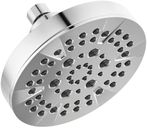Delta 6-Setting Chrome Shower Head with High Pressure Spray, 6 Inch Round Shower Head, Showerheads, 1.75 GPM Flow Rate, Chrome 52535